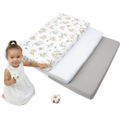Medi Partners Lenzuola Lettino Set 3 Neonato 70x140-100% Cotone Lenzuolo con Angoli Culla Coprimaterasso fitted Materassino Sheet Letto Bambino Lenzuolino (Safari-Bianco-Grigio) Medi Partners Lenzuola Lettino Set 3 Neonato 70x140-100% Cotone Lenzuolo con Angoli Culla Coprimaterasso fitted Materassino Sheet Letto Bambino Lenzuolino (Safari-Bianco-Grigio)