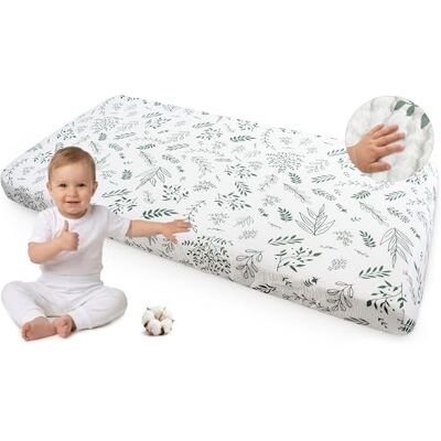 Medi Partners Lenzuola Lettino Neonato 60x120-100% Cotone Mussole Lenzuolo con Angoli Culla Coprimaterasso fitted Materassino Sheet Letto Bambino Lenzuolino(Foglie di olivo) Medi Partners Lenzuola Lettino Neonato 60x120-100% Cotone Mussole Lenzuolo con Angoli Culla Coprimaterasso fitted Materassino Sheet Letto Bambino Lenzuolino(Foglie di olivo)