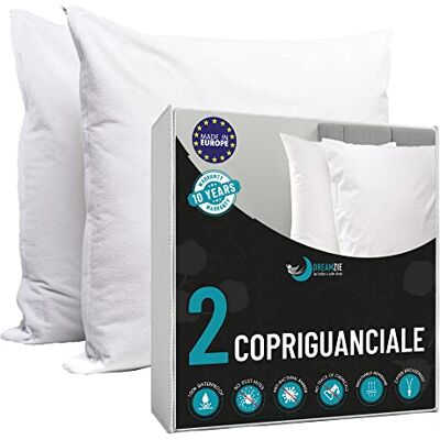 Dreamzie Proteggi-cuscini Impermeabili e Traspiranti - Confezione da 2 Dreamzie Proteggi-cuscini Impermeabili e Traspiranti - Confezione da 2