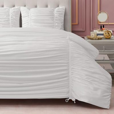 Juicy Couture Set piumino, poliestere, bianco, completo/queen size Juicy Couture Set piumino, poliestere, bianco, completo/queen size