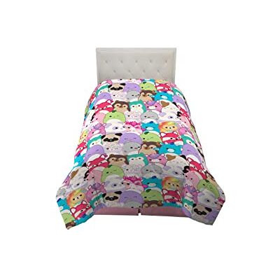Franco Squishmallows Bedding Piumino reversibile in microfibra super morbida, per letto singolo, prodotto con licenza ufficiale Franco Squishmallows Bedding Piumino reversibile in microfibra super morbida, per letto singolo, prodotto con licenza ufficiale