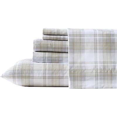 Wrangler Set di lenzuola doppie, setoso e leggero, arredamento casual per la casa (Dayton Valley Plaid beige, doppio) Wrangler Set di lenzuola doppie, setoso e leggero, arredamento casual per la casa (Dayton Valley Plaid beige, doppio)