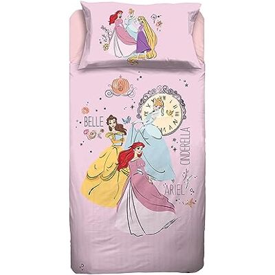 Lenzuola Disney Principesse - Letto Singolo - Cotone Traspirante Lenzuola Disney Principesse - Letto Singolo - Cotone Traspirante
