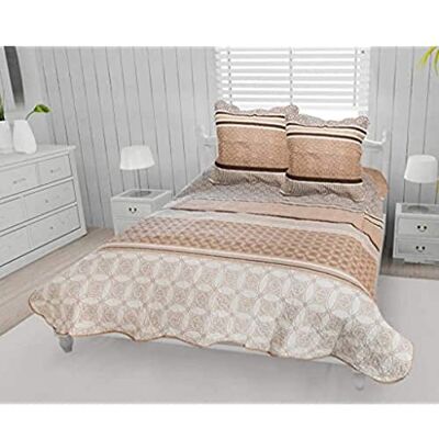 Soleil d'ocre Copriletto boutis Cotone 220x240 cm AMANDA + 2 TO con 2 Federe Soleil d'ocre Copriletto boutis Cotone 220x240 cm AMANDA + 2 TO con 2 Federe