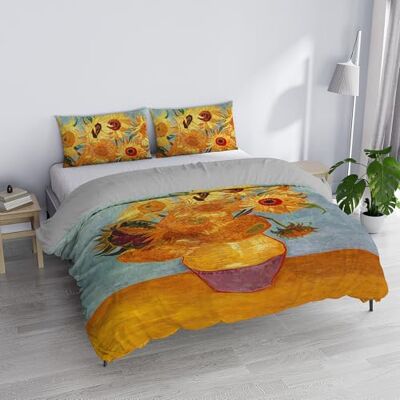 Italian Bed Linen Parure Copripiumino Matrimoniale “Sogni d’Autore” 100% cotone, Made in Italy, 250×200 cm con Doppia Patella 50 cm + 2 Federe 50×80 cm con Patella Interna, Stampa Digitale SD49 Italian Bed Linen Parure Copripiumino Matrimoniale “Sogni d’Autore” 100% cotone, Made in Italy, 250×200 cm con Doppia Patella 50 cm + 2 Federe 50×80 cm con Patella Interna, Stampa Digitale SD49
