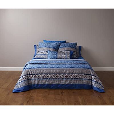 Bassetti TREMEZZO Biancheria da Letto, Cotone, Blu, 140 x 200 cm Bassetti TREMEZZO Biancheria da Letto, Cotone, Blu, 140 x 200 cm