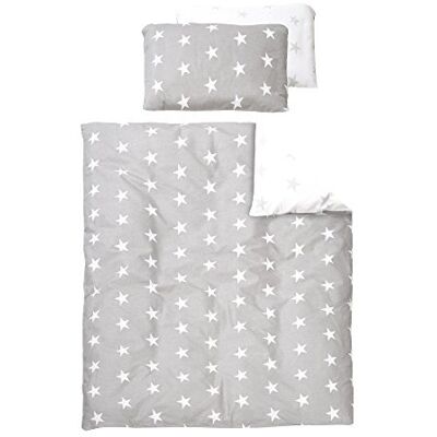 Roba Biancheria da Letto Little Stars Grigia - Set di Biancheria per Bambini Roba Biancheria da Letto Little Stars Grigia - Set di Biancheria per Bambini