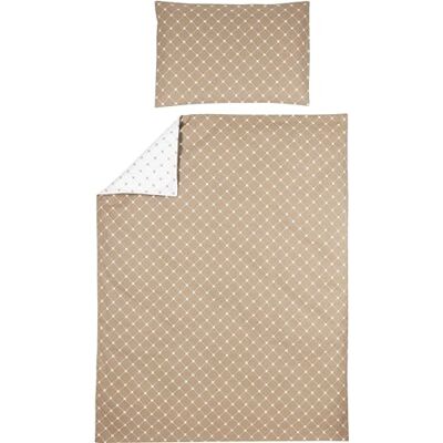 Meyco - Louis taupe-weiss - 120x150 cm - 100% cotone - Biancheria da letto Meyco - Louis taupe-weiss - 120x150 cm - 100% cotone - Biancheria da letto