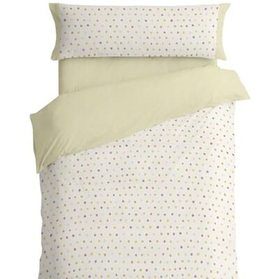 Blanco Copripiumini, Cotone, 50% Poliestere, Multicolore, Ancho de 105 Blanco Copripiumini, Cotone, 50% Poliestere, Multicolore, Ancho de 105