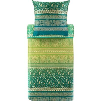 Bassetti Brenta Biancheria da letto + 1 federa in raso di cotone 100% colore verde V1, dimensioni: 135 x 200 + 1 K 80 x 80 cm Bassetti Brenta Biancheria da letto + 1 federa in raso di cotone 100% colore verde V1, dimensioni: 135 x 200 + 1 K 80 x 80 cm