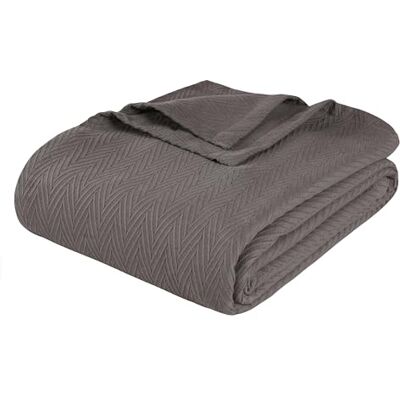 Superior Metro All-Season Cotton Blanket, Woven Blanket for Couch, Bed, Bedding, Farmhouse, Home Essentials, Cute and Cozy Bohemian Blankets, Herringbone Weave, California King, Charcoal Superior Metro All-Season Cotton Blanket, Woven Blanket for Couch, Bed, Bedding, Farmhouse, Home Essentials, Cute and Cozy Bohemian Blankets, Herringbone Weave, California King, Charcoal