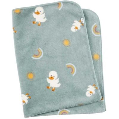 Sterntaler Coperta in peluche con motivo anatra Edda Lou, 75 x 100 cm Sterntaler Coperta in peluche con motivo anatra Edda Lou, 75 x 100 cm