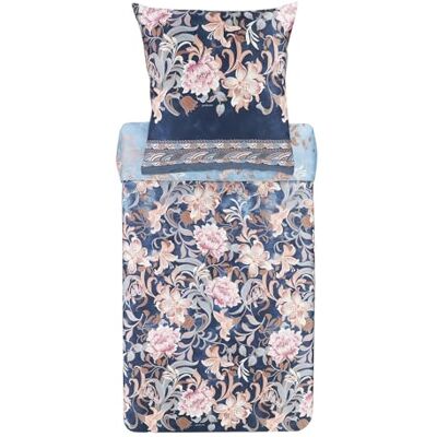 Bassetti Verona Biancheria da letto + 1 federa in raso di cotone 100% colore blu B1, dimensioni: 155 x 220 + 1 K 80 x 80 cm Bassetti Verona Biancheria da letto + 1 federa in raso di cotone 100% colore blu B1, dimensioni: 155 x 220 + 1 K 80 x 80 cm
