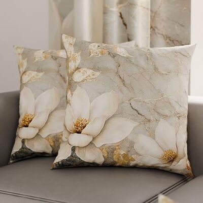 PETTI Artigiani Italiani Coppia di Federe Cuscino 50x50 cm in Microfibra, Cuscini Arredo Camera da Letto, Divano, Salotto, Set 2 Fodere Copricuscino, Federa Floreale 32, 100% Made in Italy PETTI Artigiani Italiani Coppia di Federe Cuscino 50x50 cm in Microfibra, Cuscini Arredo Camera da Letto, Divano, Salotto, Set 2 Fodere Copricuscino, Federa Floreale 32, 100% Made in Italy