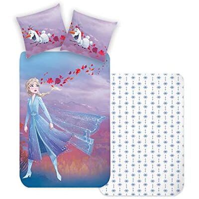 Disney Home Frozen Set di biancheria da letto double-face per bambini, 135 x 200 cm, federa 80 x 80 cm, 2 pezzi, Frozen Elsa e Olaf, morbida e piacevole sulla pelle, super morbida renforce 100% Disney Home Frozen Set di biancheria da letto double-face per bambini, 135 x 200 cm, federa 80 x 80 cm, 2 pezzi, Frozen Elsa e Olaf, morbida e piacevole sulla pelle, super morbida renforce 100%