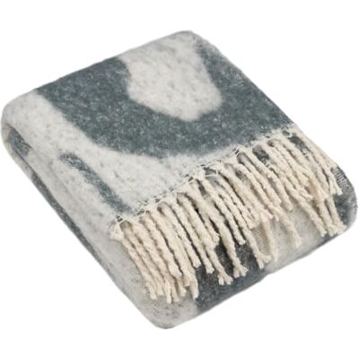 furn. Hoem Meta Jacquard Plaid con frange furn. Hoem Meta Jacquard Plaid con frange