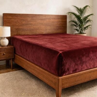 Cathay Home Lenzuolo con angoli per letto queen size in flanella, ultra morbido e spesso, senza pelucchi, per tutte le stagioni, caldo e accogliente, lenzuolo con angoli profondi 30,5 cm (solo per Cathay Home Lenzuolo con angoli per letto queen size in flanella, ultra morbido e spesso, senza pelucchi, per tutte le stagioni, caldo e accogliente, lenzuolo con angoli profondi 30,5 cm (solo per