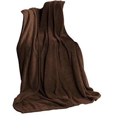 CelinaTex Coperta per TV, XXL, marrone scuro, in pile, 220 x 240 cm, senza maniche CelinaTex Coperta per TV, XXL, marrone scuro, in pile, 220 x 240 cm, senza maniche