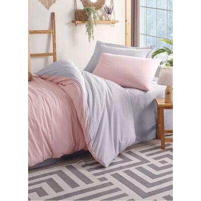 Nuit Des Rêves Set di copertine per trapunta singola, XL, 155 x 200 cm, 65% cotone, 35% poliestere, lavabile in lavatrice, 120 thread Count, Button & Envelope Closure Nuit Des Rêves Set di copertine per trapunta singola, XL, 155 x 200 cm, 65% cotone, 35% poliestere, lavabile in lavatrice, 120 thread Count, Button & Envelope Closure