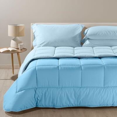 Caleffi 1003717 Cotone Bicolor Trapunta per Matrimoniale Letto, Acquamarina Caleffi 1003717 Cotone Bicolor Trapunta per Matrimoniale Letto, Acquamarina