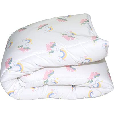 Abeil Trapunta per neonato, motivo: unicorno, 75 x 120 cm, prodotto in Francia Abeil Trapunta per neonato, motivo: unicorno, 75 x 120 cm, prodotto in Francia