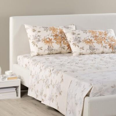 Caleffi Completo Lenzuola Matrimoniale Cotone con Angoli, 2 Federe Biscotto set parure completa, lenzuolo sopra, sotto e federa, tinta unita, morbido, traspirante, ipoallergenico, per letto Caleffi Completo Lenzuola Matrimoniale Cotone con Angoli, 2 Federe Biscotto set parure completa, lenzuolo sopra, sotto e federa, tinta unita, morbido, traspirante, ipoallergenico, per letto