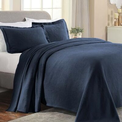 Superior Copriletto, Cotone, Blu Navy, Matrimoniale Superior Copriletto, Cotone, Blu Navy, Matrimoniale