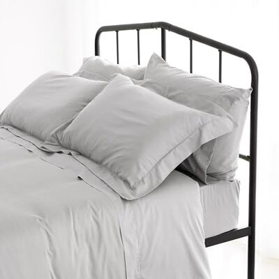 Catherine Lansfield Sateen Ice Grey Set lenzuolo sopra + federa di cuscino + lenzuolo sotto 180 x 280 + 50 x 125 + 105 x 200 Catherine Lansfield Sateen Ice Grey Set lenzuolo sopra + federa di cuscino + lenzuolo sotto 180 x 280 + 50 x 125 + 105 x 200