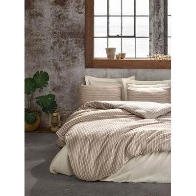 Nuit Des Rêves Bamboo Single Quilt Cover Set (135 x 200 cm), colore menta, 60% cotone satinato/40% bambù, stampa reattiva, lavabile in lavatrice, design elegante e cozy Nuit Des Rêves Bamboo Single Quilt Cover Set (135 x 200 cm), colore menta, 60% cotone satinato/40% bambù, stampa reattiva, lavabile in lavatrice, design elegante e cozy