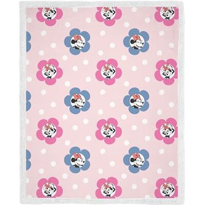 Disney Coperta in pile con rivestimento in sherpa con licenza ufficiale Mickey Mouse, coperta super morbida e calda Design a pois Perfetta per casa, pigiama party e campeggio 100 x 150 cm Disney Coperta in pile con rivestimento in sherpa con licenza ufficiale Mickey Mouse, coperta super morbida e calda Design a pois Perfetta per casa, pigiama party e campeggio 100 x 150 cm