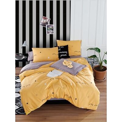 Nuit Des Rêves Set di copertine doppie, 200 x 200 cm, 2 x 80 x 80 x 80 cm, 65% cotone, 35% poliestere, lavabile in lavatrice, design elegante Nuit Des Rêves Set di copertine doppie, 200 x 200 cm, 2 x 80 x 80 x 80 cm, 65% cotone, 35% poliestere, lavabile in lavatrice, design elegante