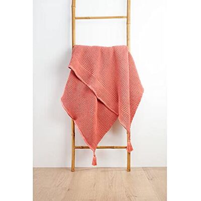 Plaid in cotone con trama a nido d'ape - Caldo e Confortevole Plaid in cotone con trama a nido d'ape - Caldo e Confortevole
