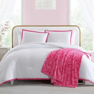 Betsey Johnson Set copripiumino, morbida biancheria da letto con federa abbinata, coperta bonus inclusa, elegante decorazione per la camera (Signature Hotel rosa, doppio) Betsey Johnson Set copripiumino, morbida biancheria da letto con federa abbinata, coperta bonus inclusa, elegante decorazione per la camera (Signature Hotel rosa, doppio)