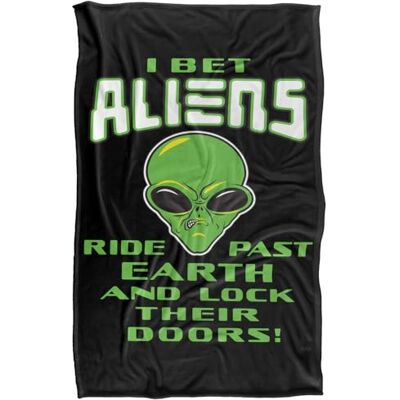 LOGOVISION Aliens Lock Doors Coperta super morbida al tatto setoso – 91 x 147 cm LOGOVISION Aliens Lock Doors Coperta super morbida al tatto setoso – 91 x 147 cm