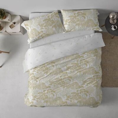 Blanco Copripiumino Stampato, Misto Cotone, Letto 150-160, ocra Include lenzuolo con angoli e 2 federe, 50% cotone, 50% poliestere, 144 fili, morbido al tatto, lunga durata Blanco Copripiumino Stampato, Misto Cotone, Letto 150-160, ocra Include lenzuolo con angoli e 2 federe, 50% cotone, 50% poliestere, 144 fili, morbido al tatto, lunga durata