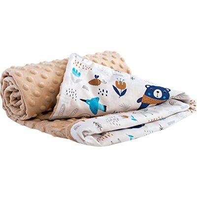 Medi Partners Coperta per Neonata Copertina Neonato per lettino 100% Cotone 75x100cm naturale Blanket Neonati Invernale Estate Bifacciale Carrozzina Bambino (Boho con beige Minky) Medi Partners Coperta per Neonata Copertina Neonato per lettino 100% Cotone 75x100cm naturale Blanket Neonati Invernale Estate Bifacciale Carrozzina Bambino (Boho con beige Minky)
