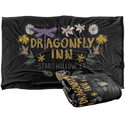 LOGOVISION Gilmore Girls Dragon Fly Inn Chalk Floral Heart Coperta super morbida al tatto setoso – 91 x 147 cm LOGOVISION Gilmore Girls Dragon Fly Inn Chalk Floral Heart Coperta super morbida al tatto setoso – 91 x 147 cm