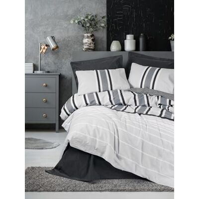 Nuit Des Rêves Ranforce Set di copertine trapunta singola, XXL, 155 x 220 cm, 100% cotone, stampa reattiva, lavabile in lavatrice, chiusura a bottone e chiusura a bottone Elegante e confortevole Nuit Des Rêves Ranforce Set di copertine trapunta singola, XXL, 155 x 220 cm, 100% cotone, stampa reattiva, lavabile in lavatrice, chiusura a bottone e chiusura a bottone Elegante e confortevole