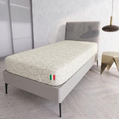 Italian Bed Linen Coprimaterasso con Fibra di CASHMERE Piazza e Mezza 120 x 200 cm Made in Italy Proteggi Materasso con Elastico Perimetrale Lavabile Italian Bed Linen Coprimaterasso con Fibra di CASHMERE Piazza e Mezza 120 x 200 cm Made in Italy Proteggi Materasso con Elastico Perimetrale Lavabile
