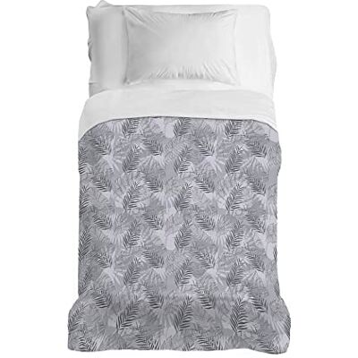 PENSIERI DELICATI Telo Copriletto 220x280 cm, Telo Singolo 100% Cotone Pique, Ideale Come Arredo, Coperta Salva Letto 1 Piazza e Mezza, Fantasia Tropical Grigio, 100% Made in Italy PENSIERI DELICATI Telo Copriletto 220x280 cm, Telo Singolo 100% Cotone Pique, Ideale Come Arredo, Coperta Salva Letto 1 Piazza e Mezza, Fantasia Tropical Grigio, 100% Made in Italy