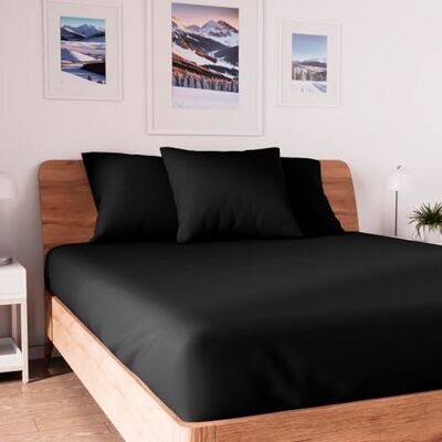 SH0P&CITY Lenzuolo Fisso Soleil Ocre - Cotone, 160x200 cm SH0P&CITY Lenzuolo Fisso Soleil Ocre - Cotone, 160x200 cm