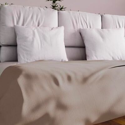 Soleil d'ocre ADELE Taupe Copriletto - Bedspread Soleil d'ocre ADELE Taupe Copriletto - Bedspread