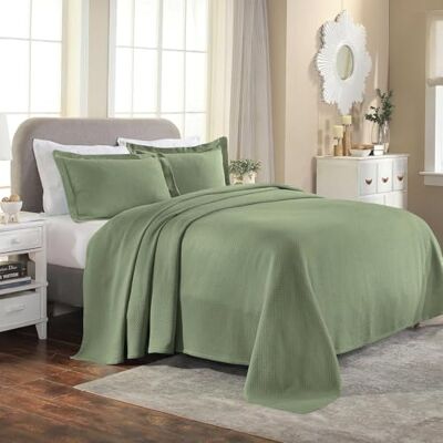 Home City Inc. Copriletto SOLT-QN-SG - Cotone, Salvia, Queen Home City Inc. Copriletto SOLT-QN-SG - Cotone, Salvia, Queen
