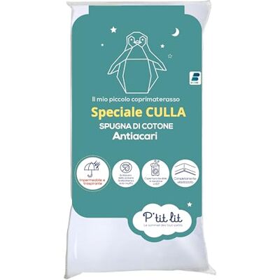 P'tit Lit , Coprimaterasso Lettino Antiacaro, Coprimaterasso Impermeabile Cododo, 100% spugna di cotone, Tessuto assorbente e silenzioso, Oeko Tex P'tit Lit , Coprimaterasso Lettino Antiacaro, Coprimaterasso Impermeabile Cododo, 100% spugna di cotone, Tessuto assorbente e silenzioso, Oeko Tex