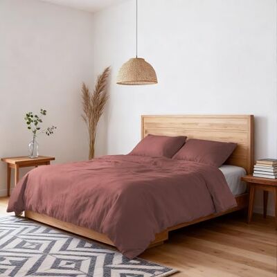 Italian Bed Linen Copripiumino Water Washed Matrimoniale Microfibra Sacco 250x200cm + Coppia Federe Rosso Corallo Italian Bed Linen Copripiumino Water Washed Matrimoniale Microfibra Sacco 250x200cm + Coppia Federe Rosso Corallo