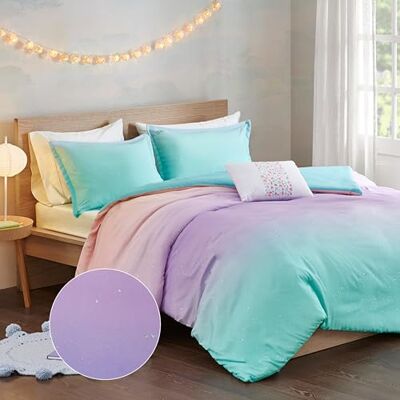 Intelligent Design MI ZONE Set copripiumino per letto matrimoniale, con stampa metallizzata glitterata Intelligent Design MI ZONE Set copripiumino per letto matrimoniale, con stampa metallizzata glitterata