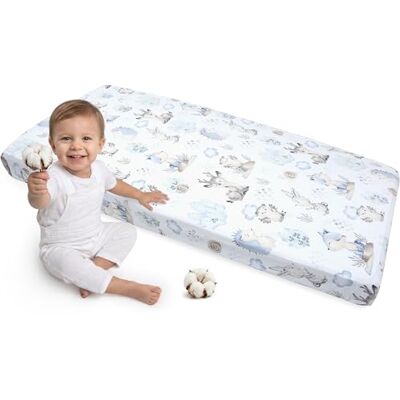 Medi Partners Lenzuola Lettino Neonato 70x140-100% Cotone Lenzuolo con Angoli Culla Coprimaterasso fitted Materassino Sheet Letto Bambino Lenzuolino (Cervo E Riccio) Medi Partners Lenzuola Lettino Neonato 70x140-100% Cotone Lenzuolo con Angoli Culla Coprimaterasso fitted Materassino Sheet Letto Bambino Lenzuolino (Cervo E Riccio)