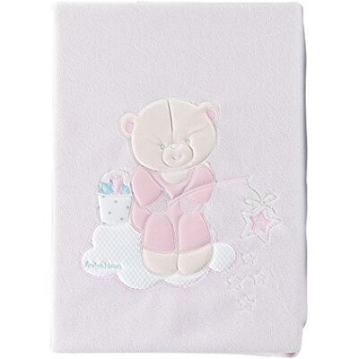 ANDY & HELEN ® Coperta Letto Pile Ricamo Luminescente, Rosa ANDY & HELEN ® Coperta Letto Pile Ricamo Luminescente, Rosa