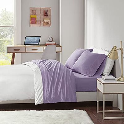 Intelligent Design Set di Biancheria da Letto in Jersey Misto Cotone, Resistente alle Pieghe, morbide Lenzuola con Tasca Profonda da 35,6 cm, per Tutte Le Stagioni, Set di Biancheria da Letto Comodo, Intelligent Design Set di Biancheria da Letto in Jersey Misto Cotone, Resistente alle Pieghe, morbide Lenzuola con Tasca Profonda da 35,6 cm, per Tutte Le Stagioni, Set di Biancheria da Letto Comodo,