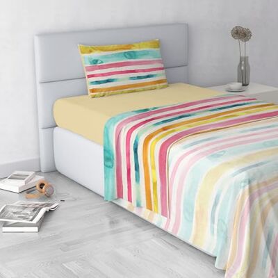 Italian Bed Linen Set Lenzuola Letto Fashion, Made in Italy- Completo Letto in Morbida Microfibra, Lenzuolo Sotto con Angoli, Telo Sopra 150x270 e Federa con Patella Interna, Singolo, Fez Italian Bed Linen Set Lenzuola Letto Fashion, Made in Italy- Completo Letto in Morbida Microfibra, Lenzuolo Sotto con Angoli, Telo Sopra 150x270 e Federa con Patella Interna, Singolo, Fez